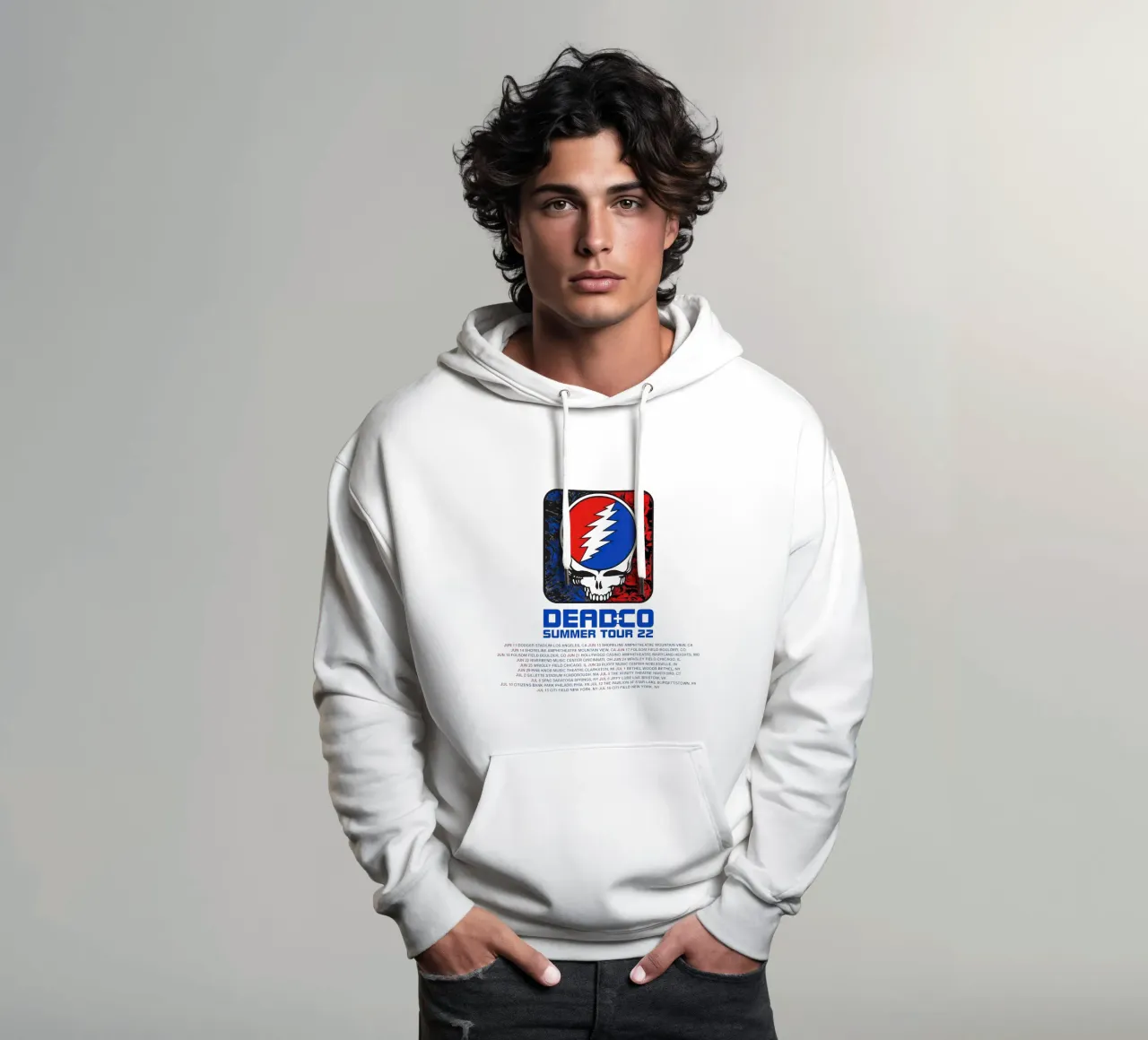 dead and company tour 2022 felpa con cappuccio da martina