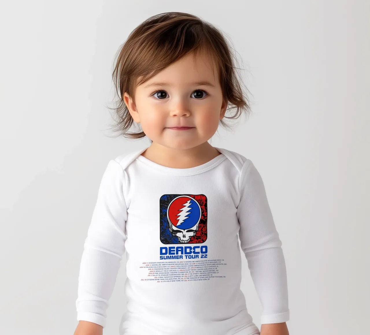 dead and company tour 2022 babyrompertje lange mouwen van martina
