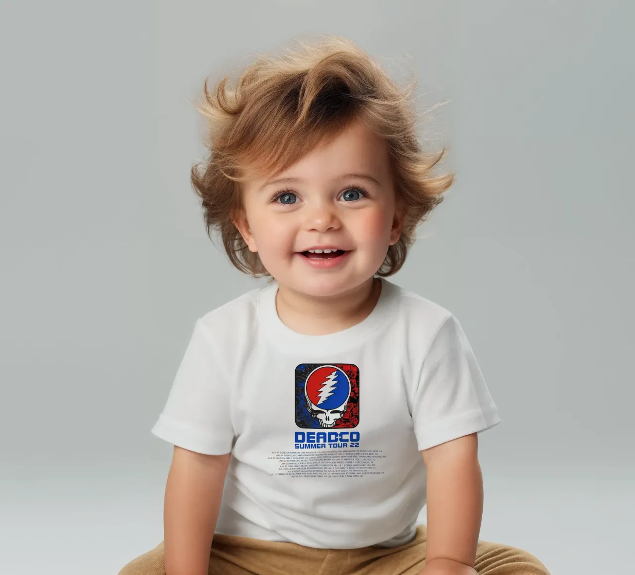 dead and company tour 2022 maglietta neonato da martina