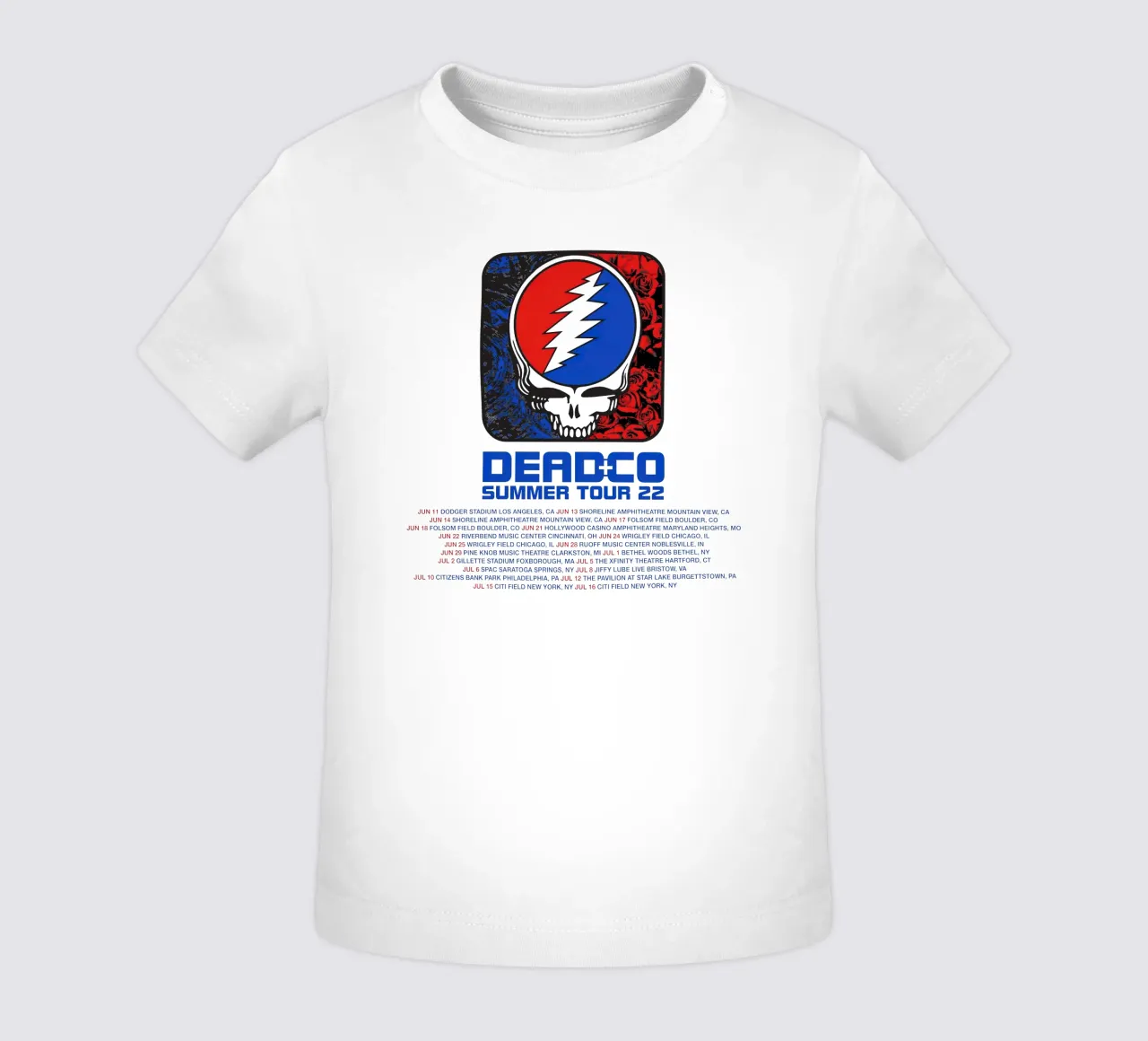 dead and company tour 2022 maglietta neonato da martina