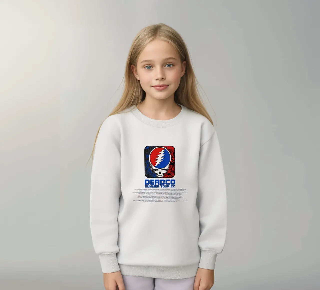dead and company tour 2022 felpa bambino da martina