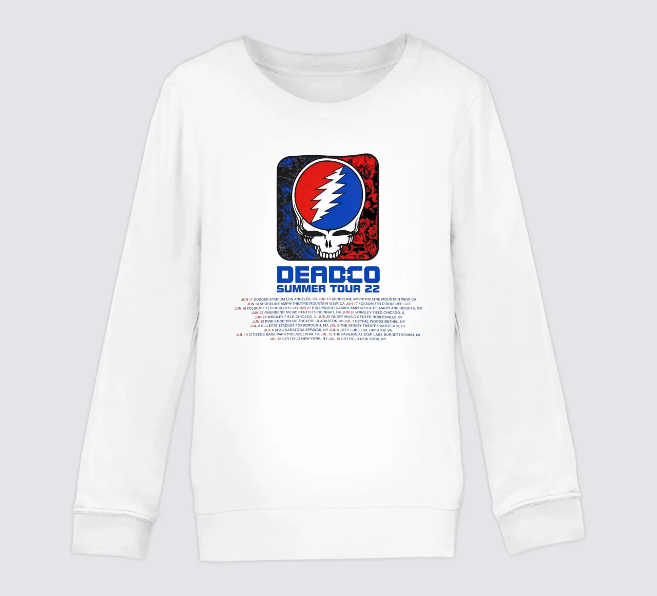 dead and company tour 2022 felpa bambino da martina