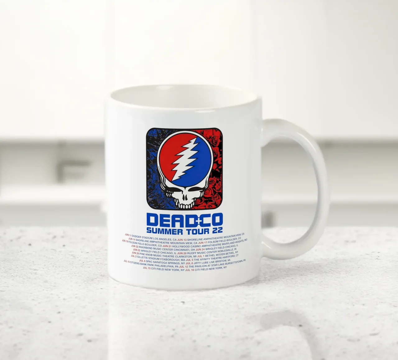 dead and company tour 2022 tazza in ceramica da martina