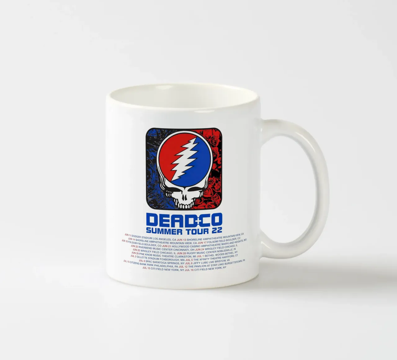 dead and company tour 2022 tazza in ceramica da martina