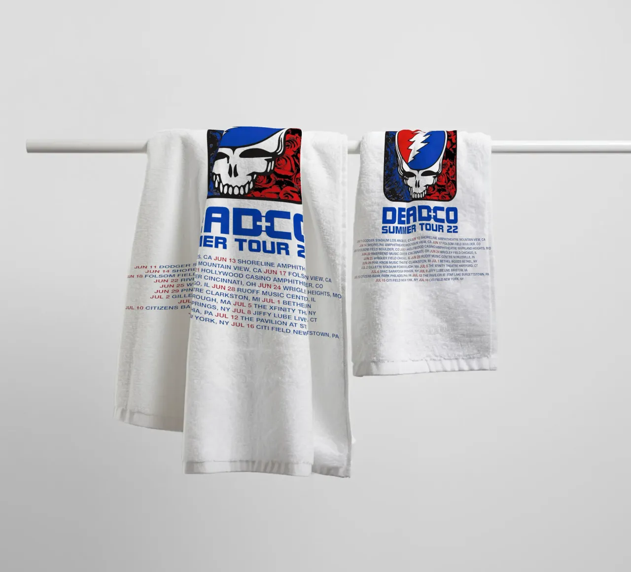 dead and company tour 2022 asciugamano da bagno da martina
