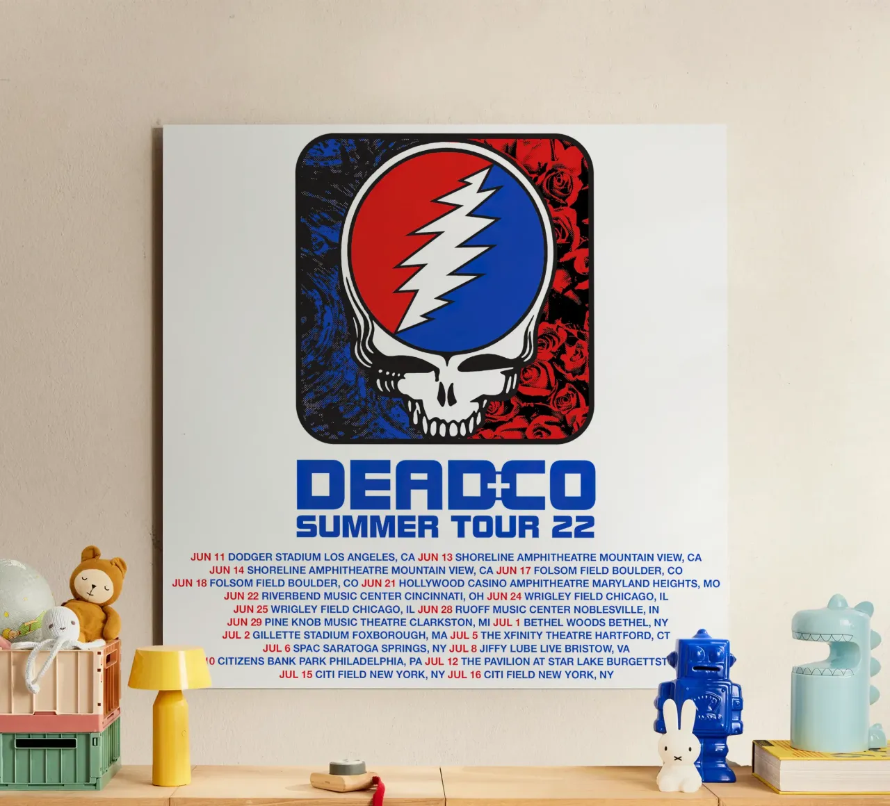 dead and company tour 2022 alluminio dibond da martina