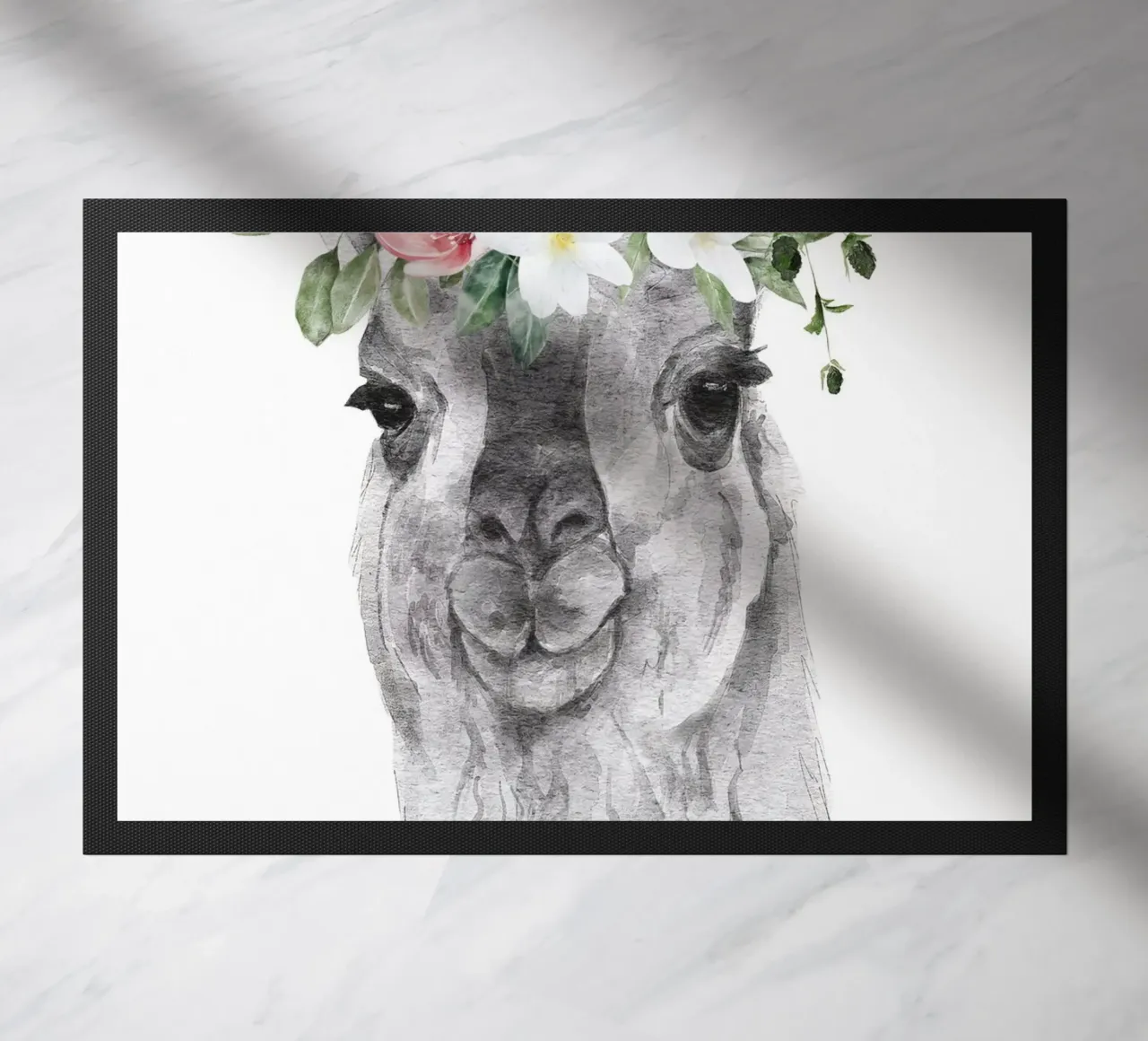 Lama con fiori con stampa Safari Nursery zerbino da sharemantes