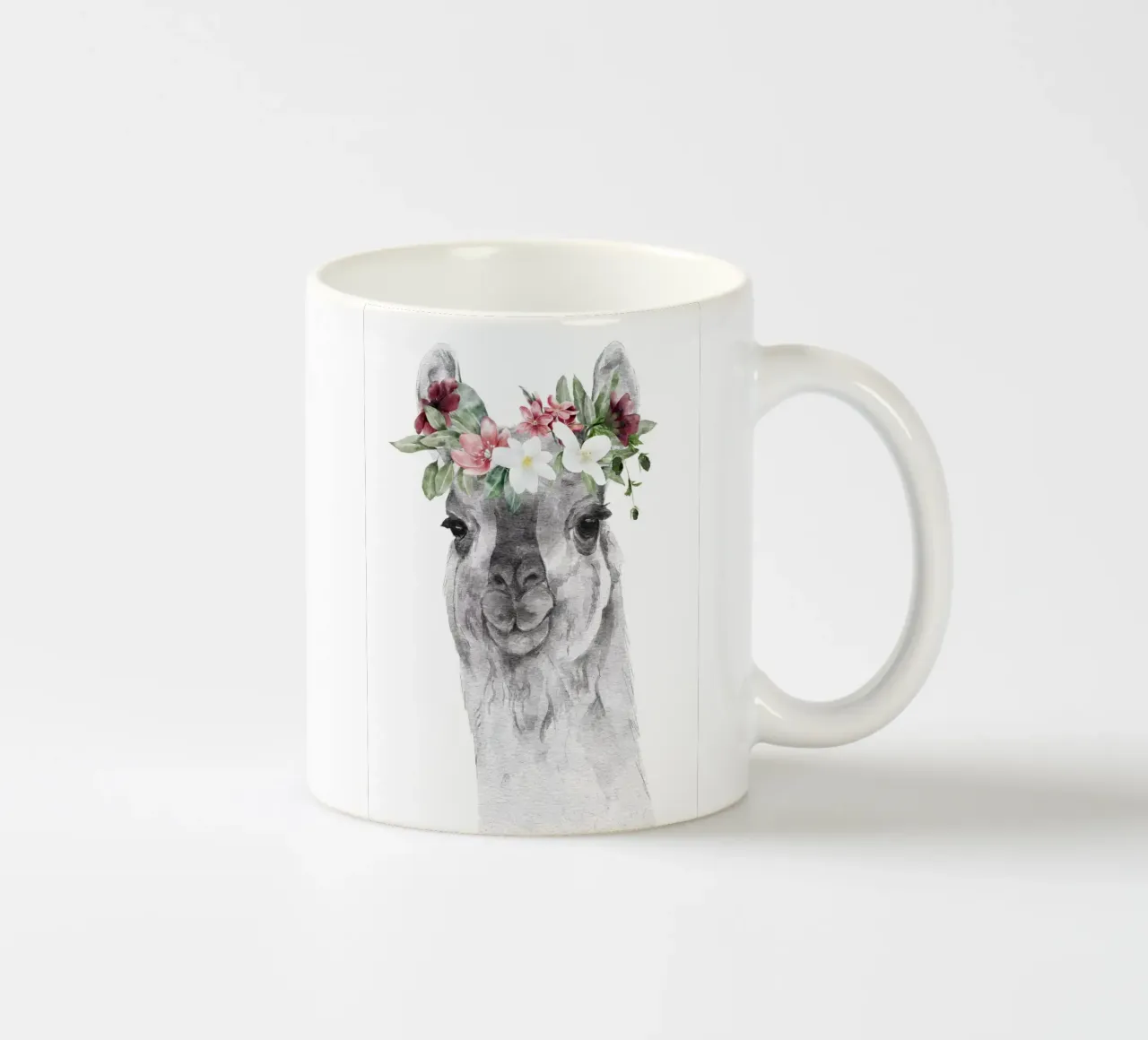 Lama con fiori con stampa Safari Nursery tazza in ceramica da sharemantes