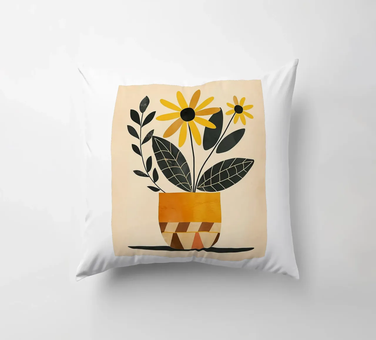 Fiori gialli cuscino da Larry