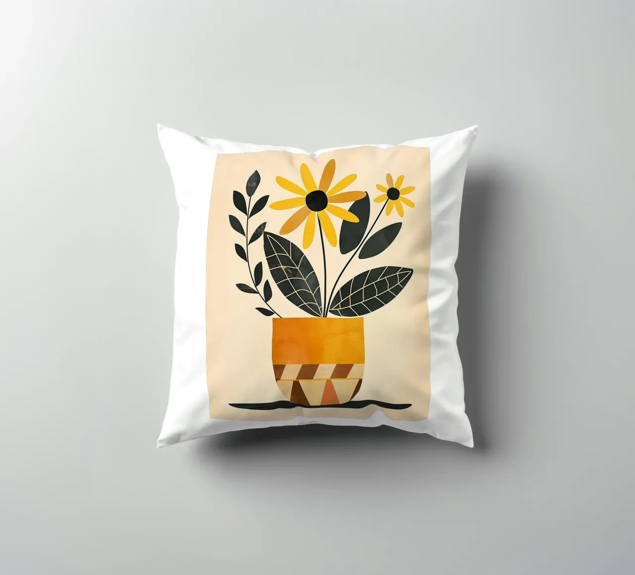 Fiori gialli cuscino da Larry