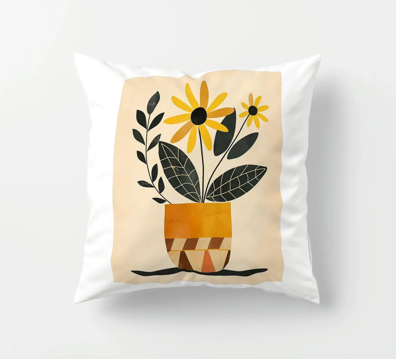 Fiori gialli cuscino da Larry