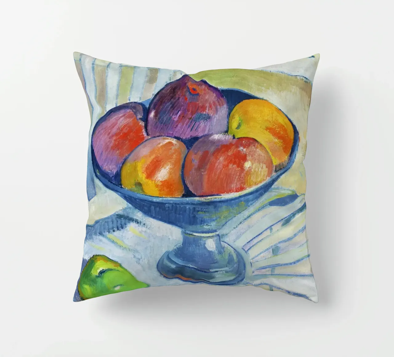 Piatto di frutta su una sedia da giardino (1890 circa) di Paul Gauguin cuscino da Venus Art