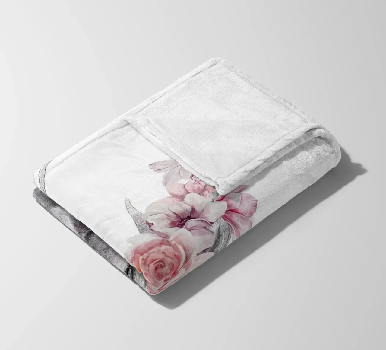 Stampa Safari Nursery Cervo con fiori coperta in pile da sharemantes