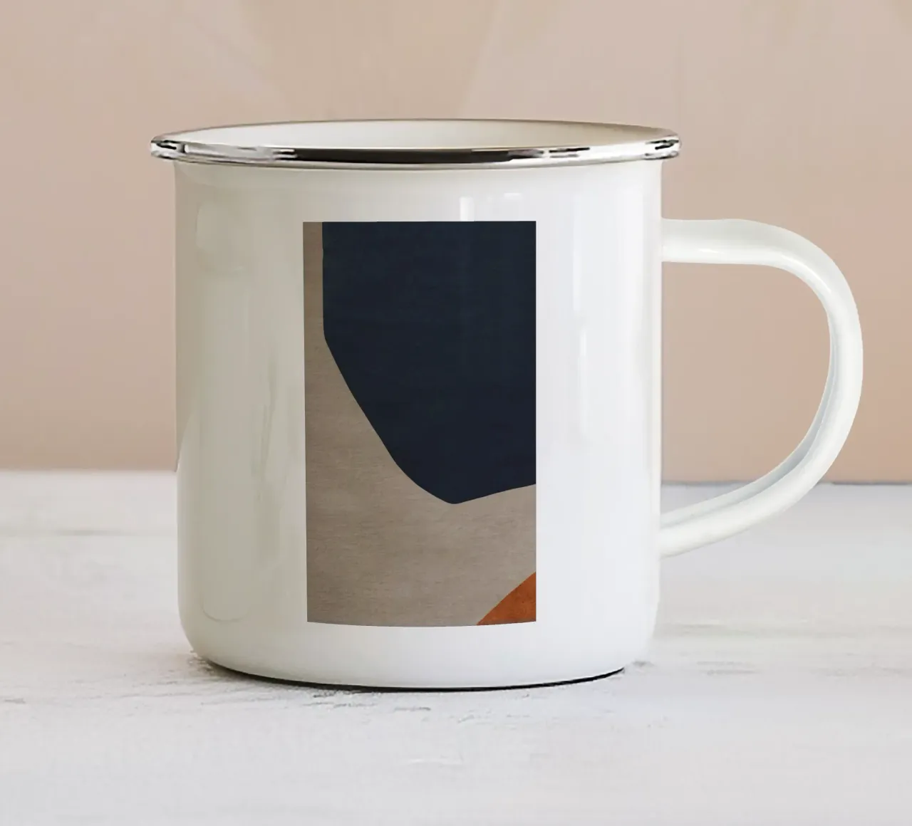 abstract geometric seed tazza in smalto da vintageshop