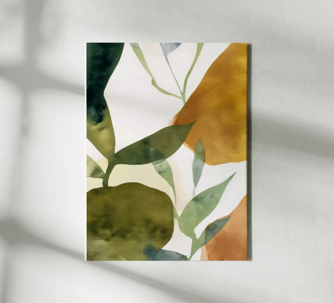 Verdant Abstraction canvas with Floater frame by Seed & Signal