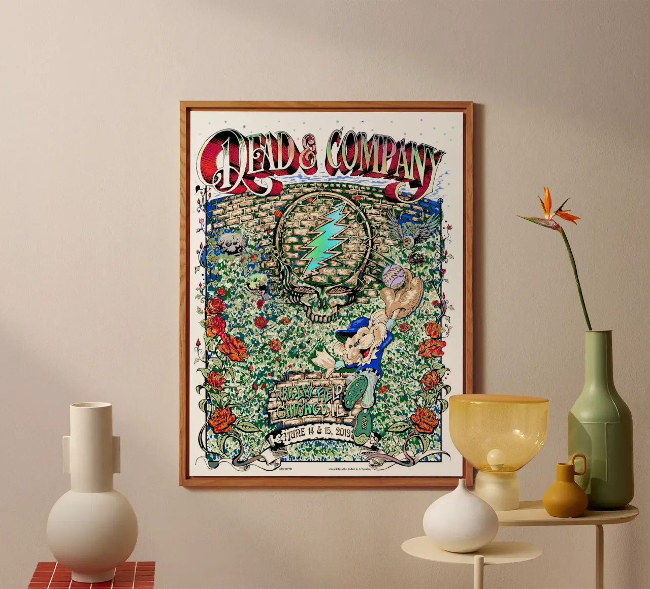 dead and company wrigley field 2019 alluminio dibond da martina