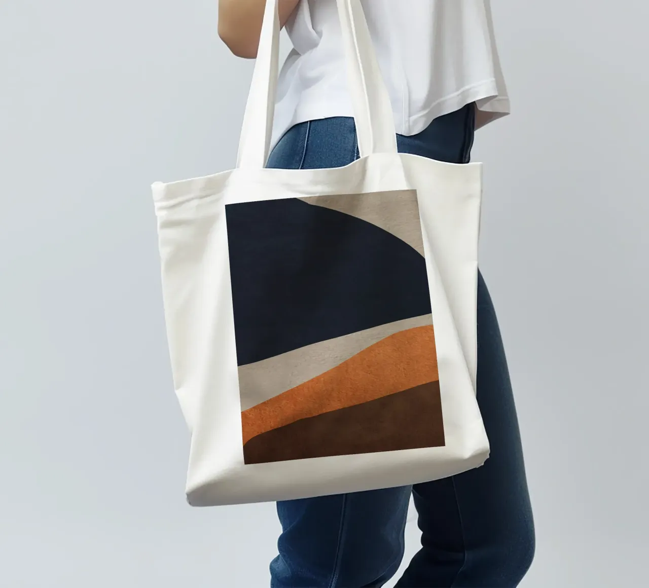 abstract geometric seed 1 borsa in juta da vintageshop