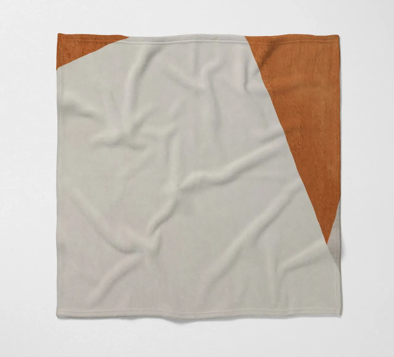 abstract geometric minimalist gray coperta in pile da vintageshop