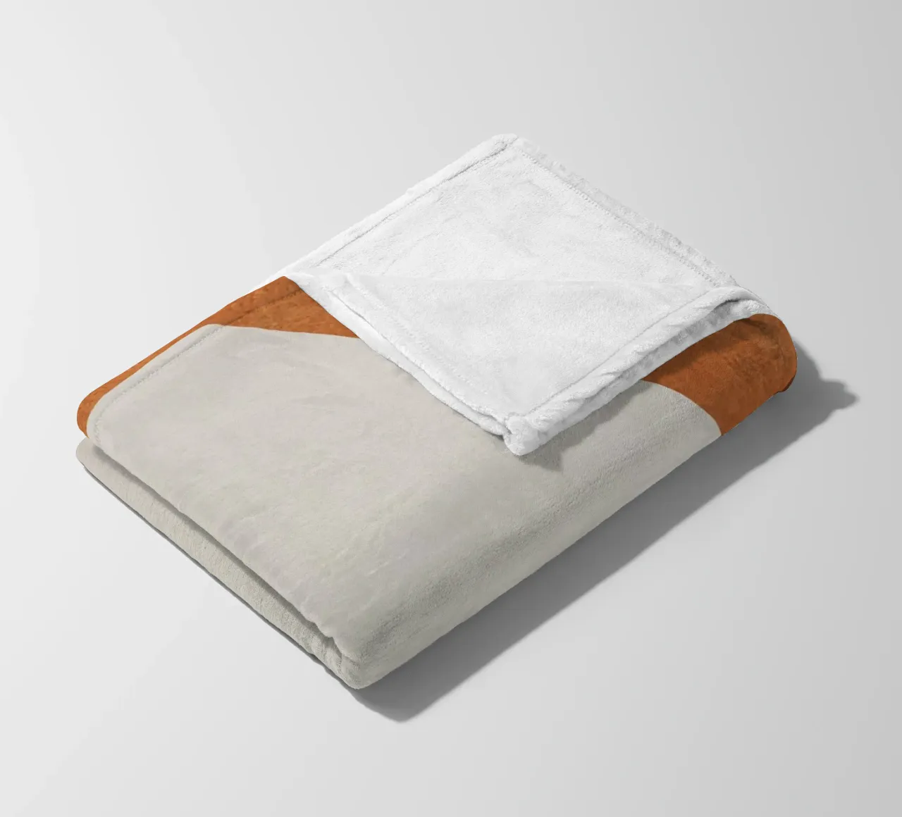 abstract geometric minimalist gray coperta in pile da vintageshop