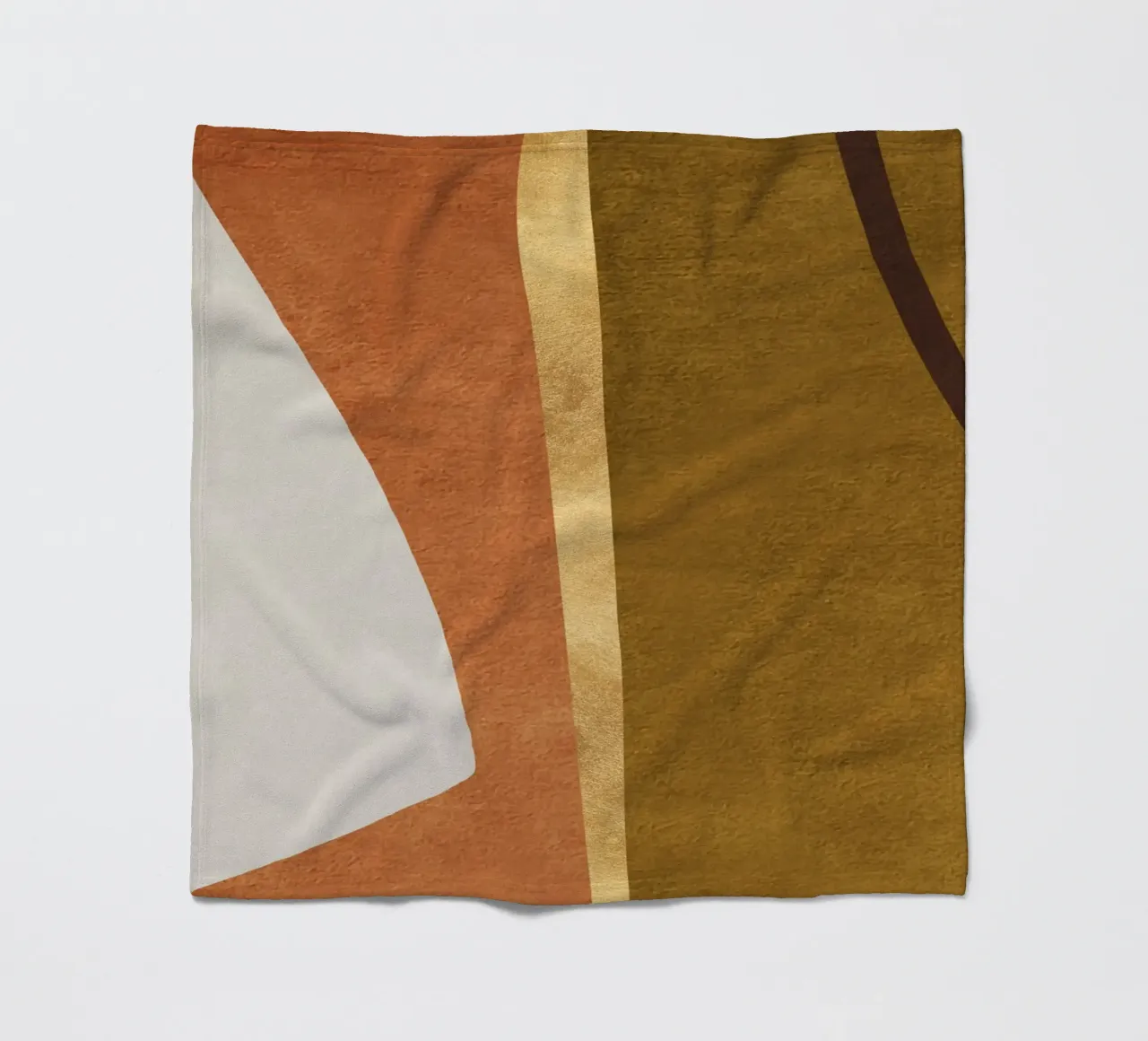 abstract geometric equal faces coperta in pile da vintageshop