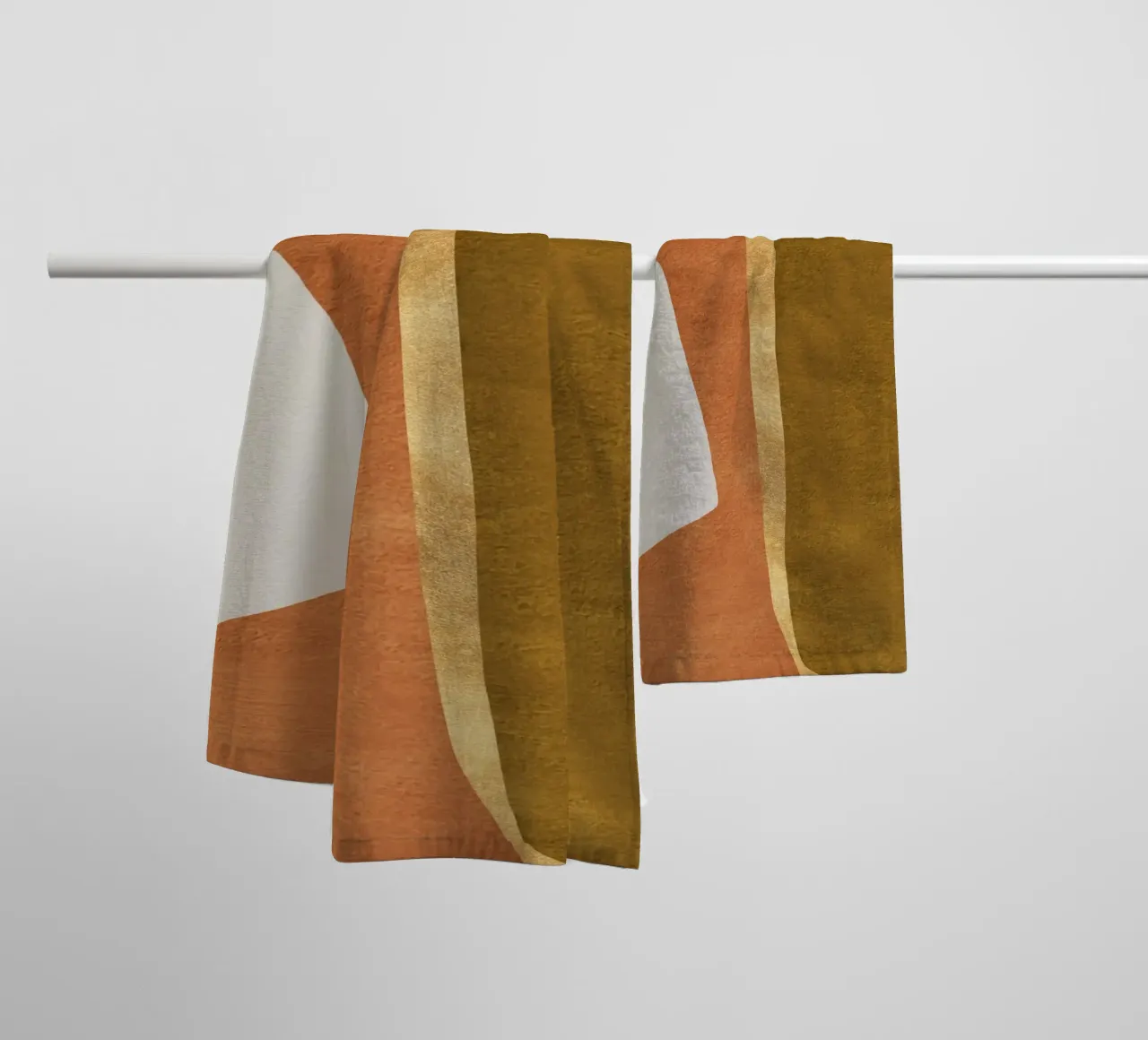 abstract geometric equal faces asciugamano da bagno da vintageshop