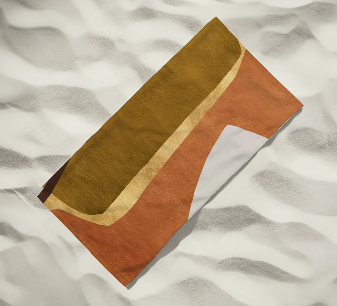 abstract geometric equal faces telo mare da vintageshop