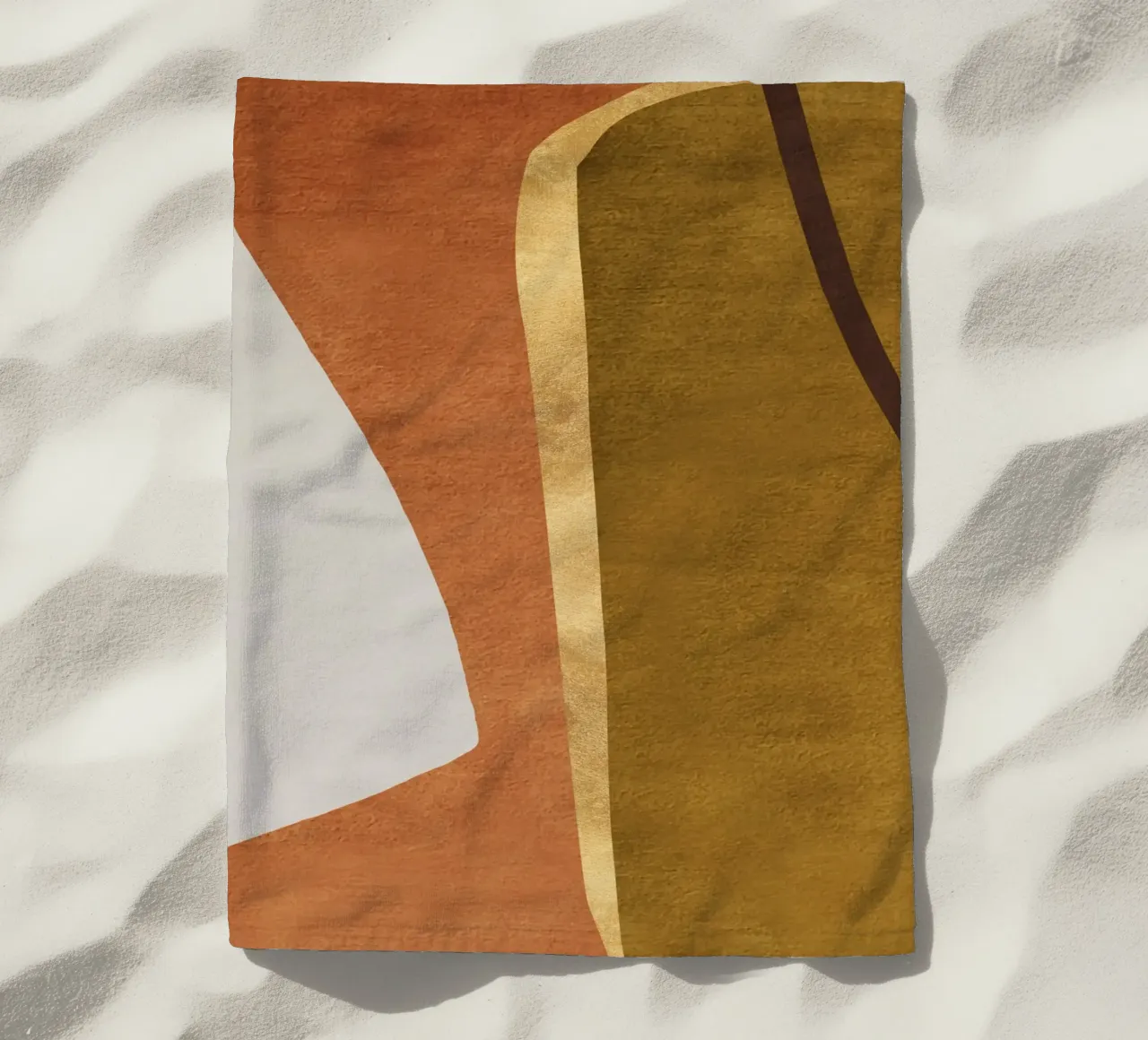 abstract geometric equal faces telo mare da vintageshop