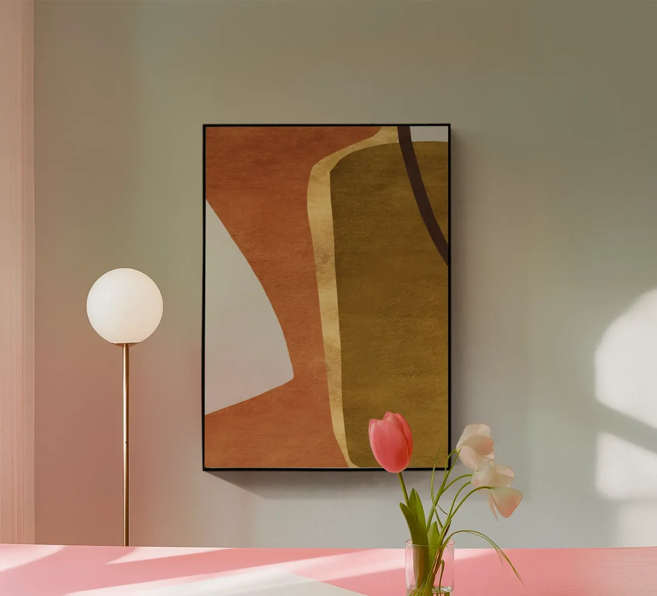 abstract geometric equal faces plexiglass da vintageshop