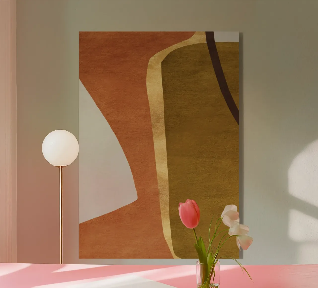 abstract geometric equal faces plexiglass da vintageshop