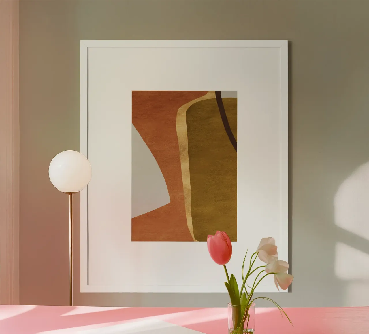 abstract geometric equal faces poster da vintageshop