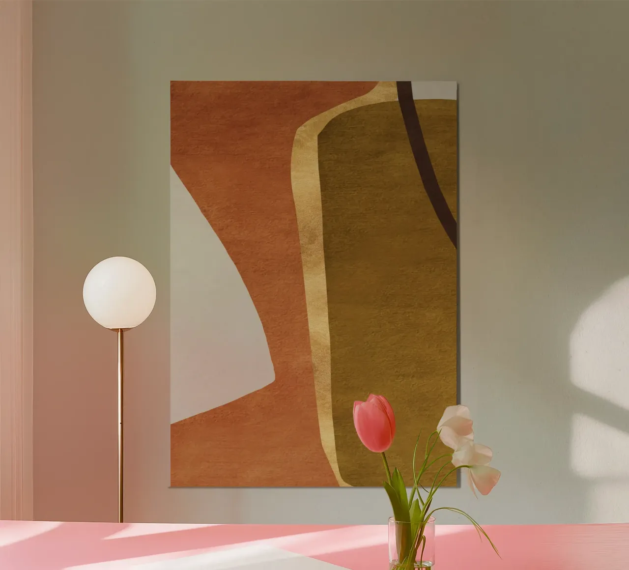 abstract geometric equal faces poster da vintageshop