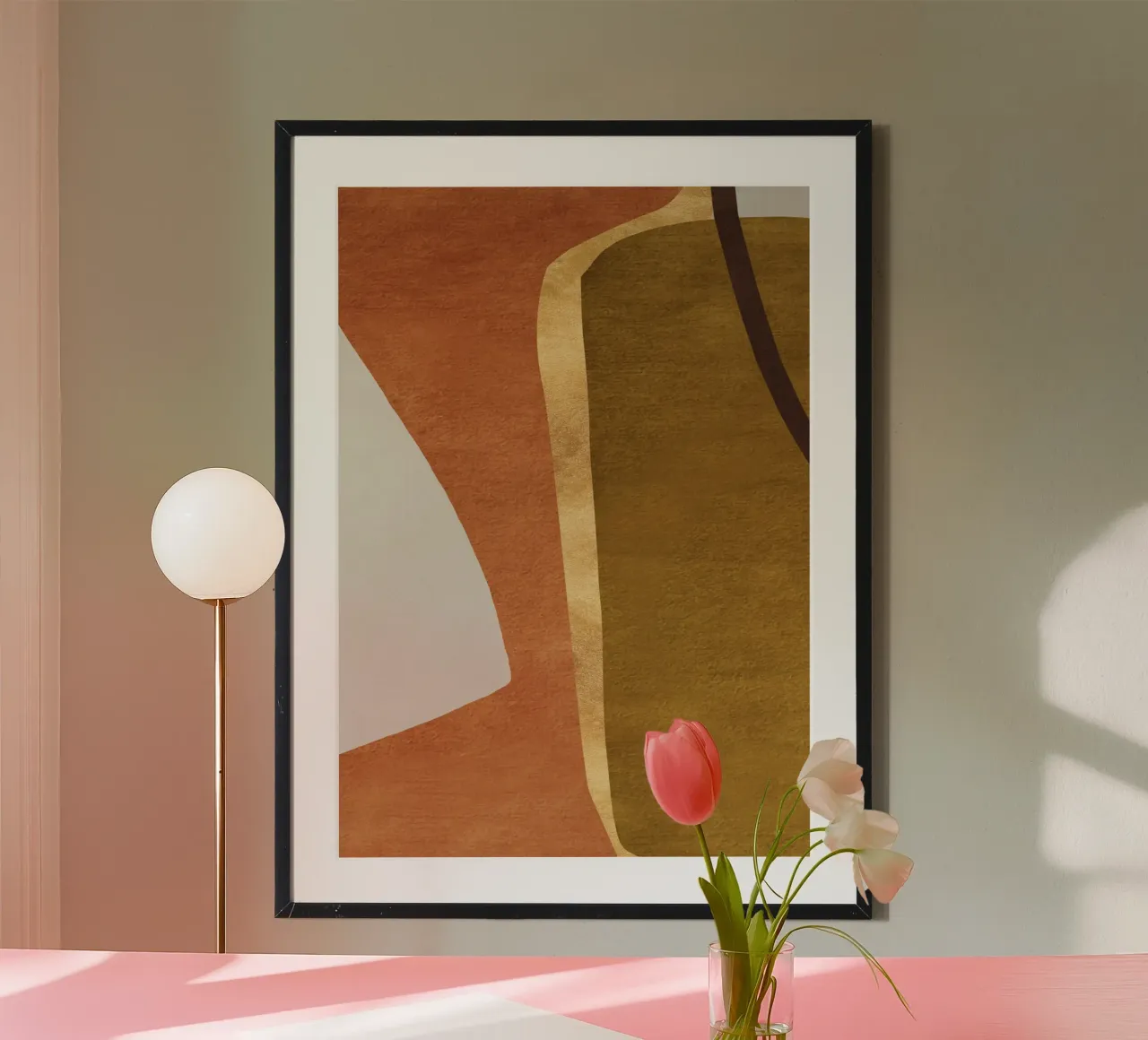 abstract geometric equal faces poster da vintageshop