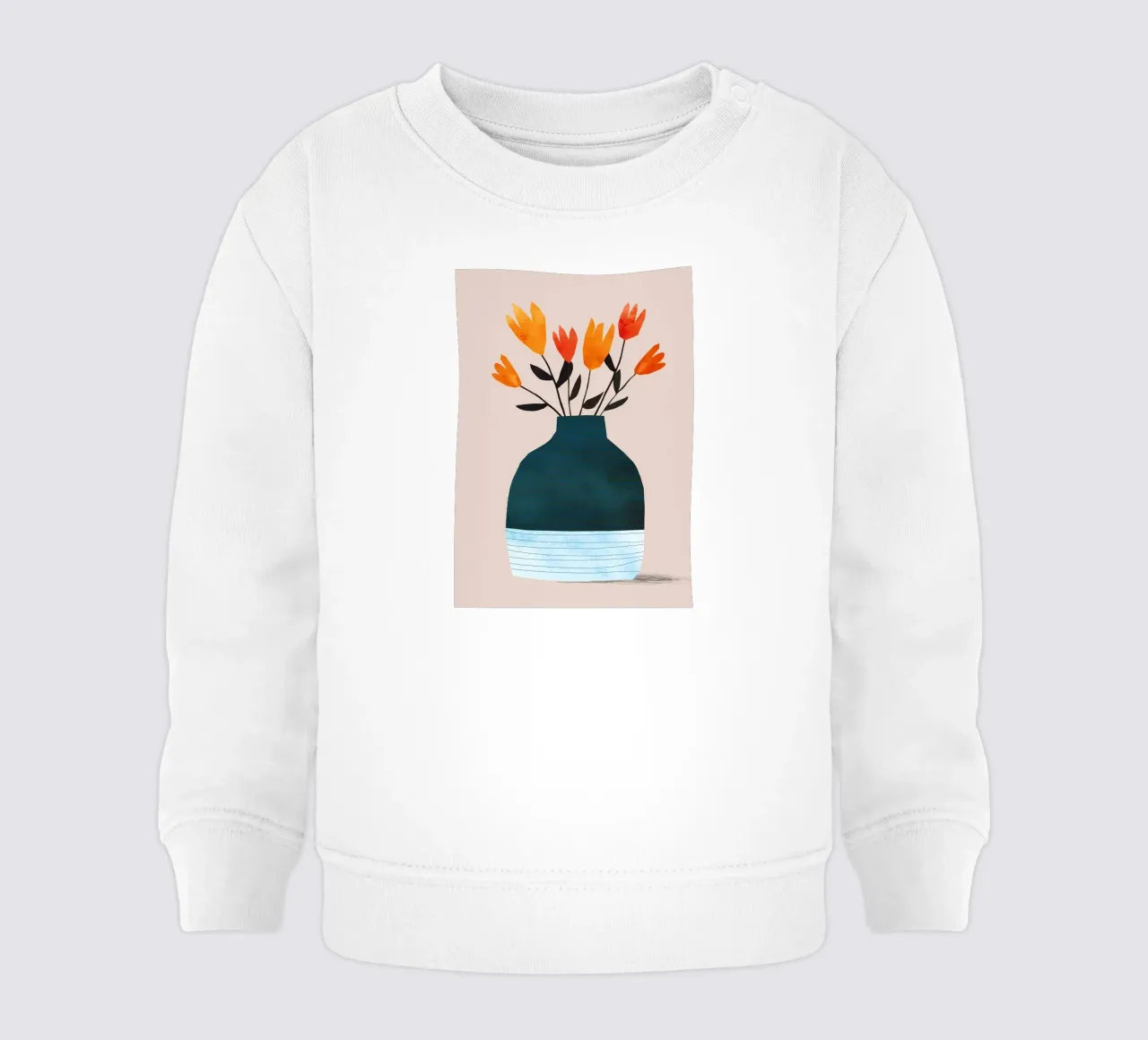 Arte dei fiori felpa neonato da Larry