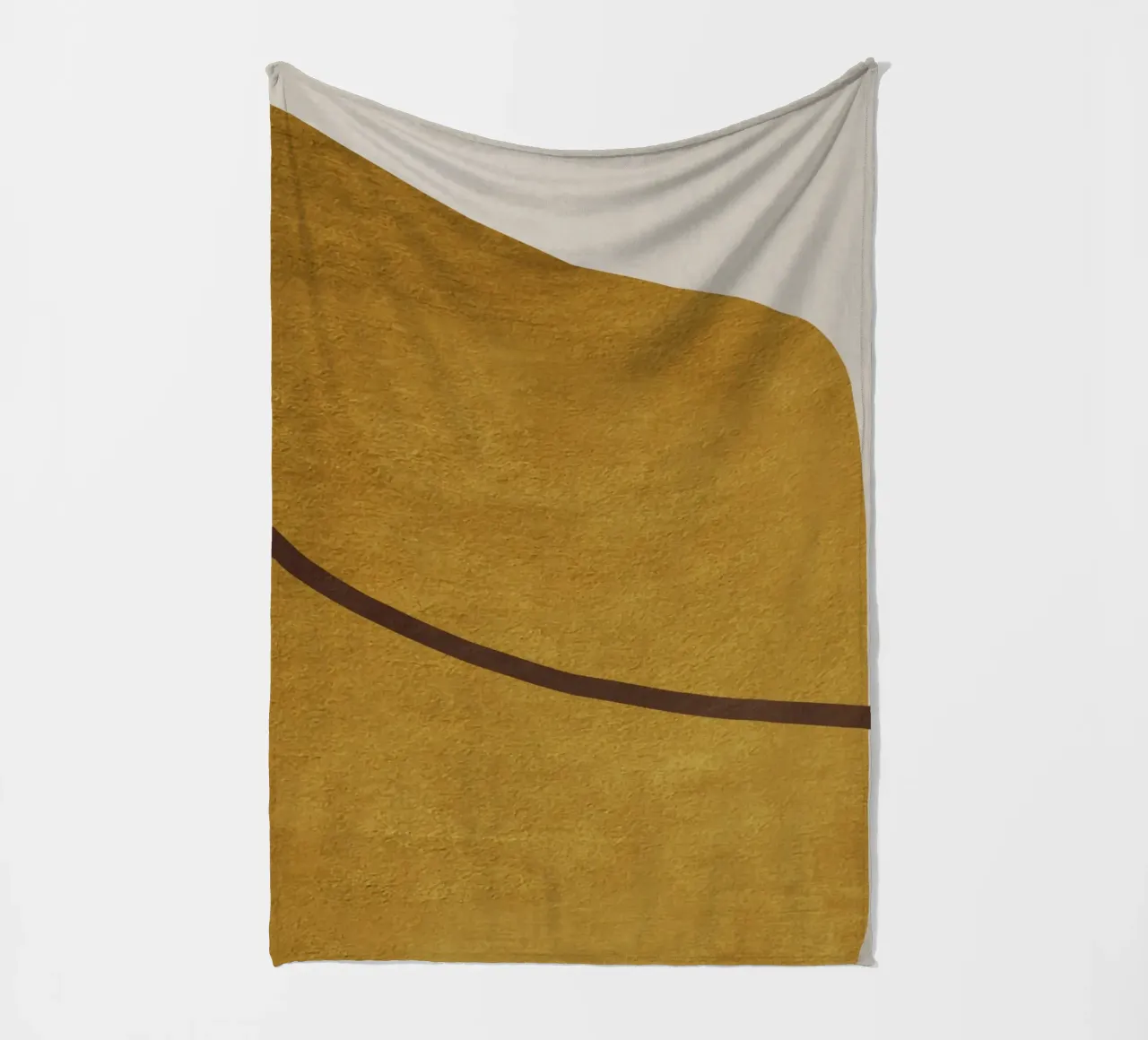 abstract geometric one line coperta in pile da vintageshop