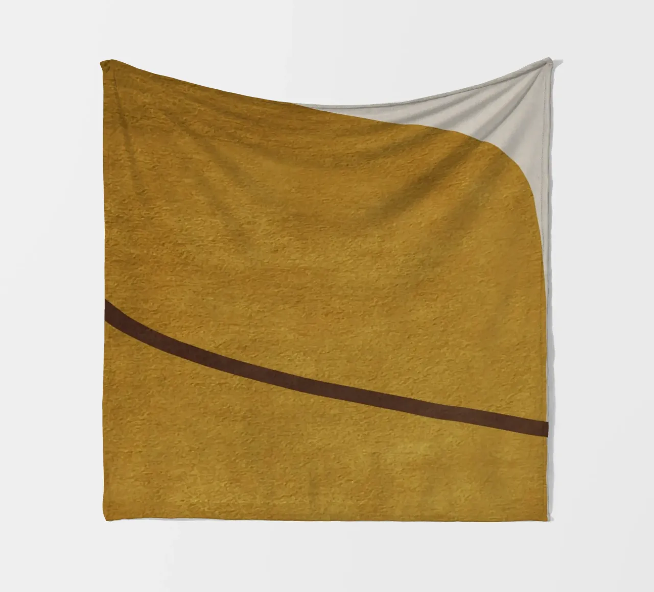 abstract geometric one line coperta in pile da vintageshop