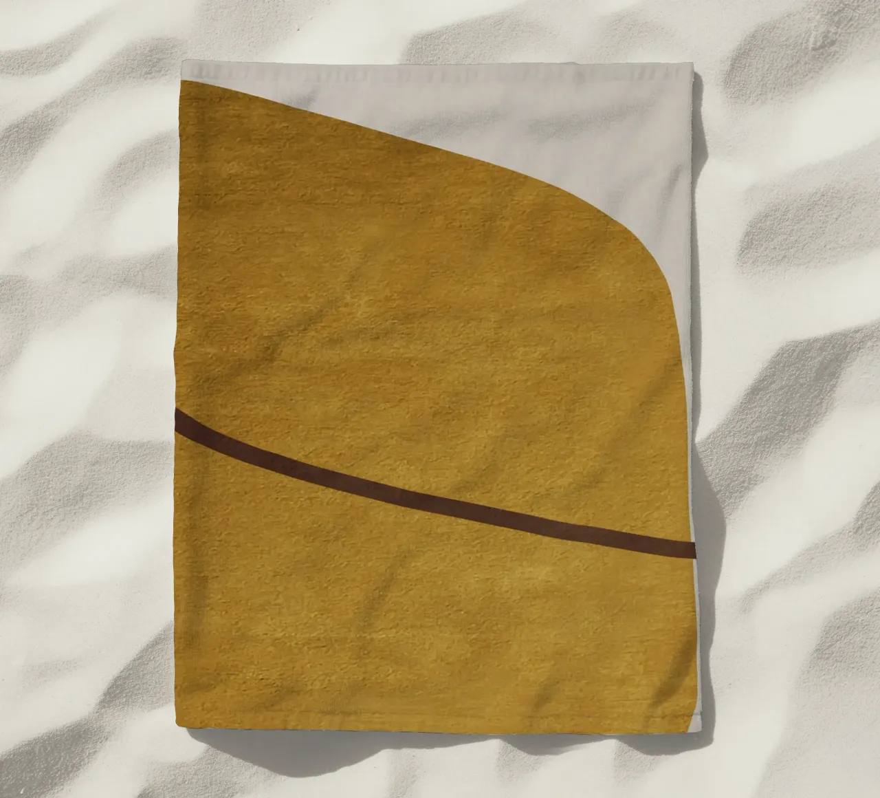 abstract geometric one line telo mare da vintageshop