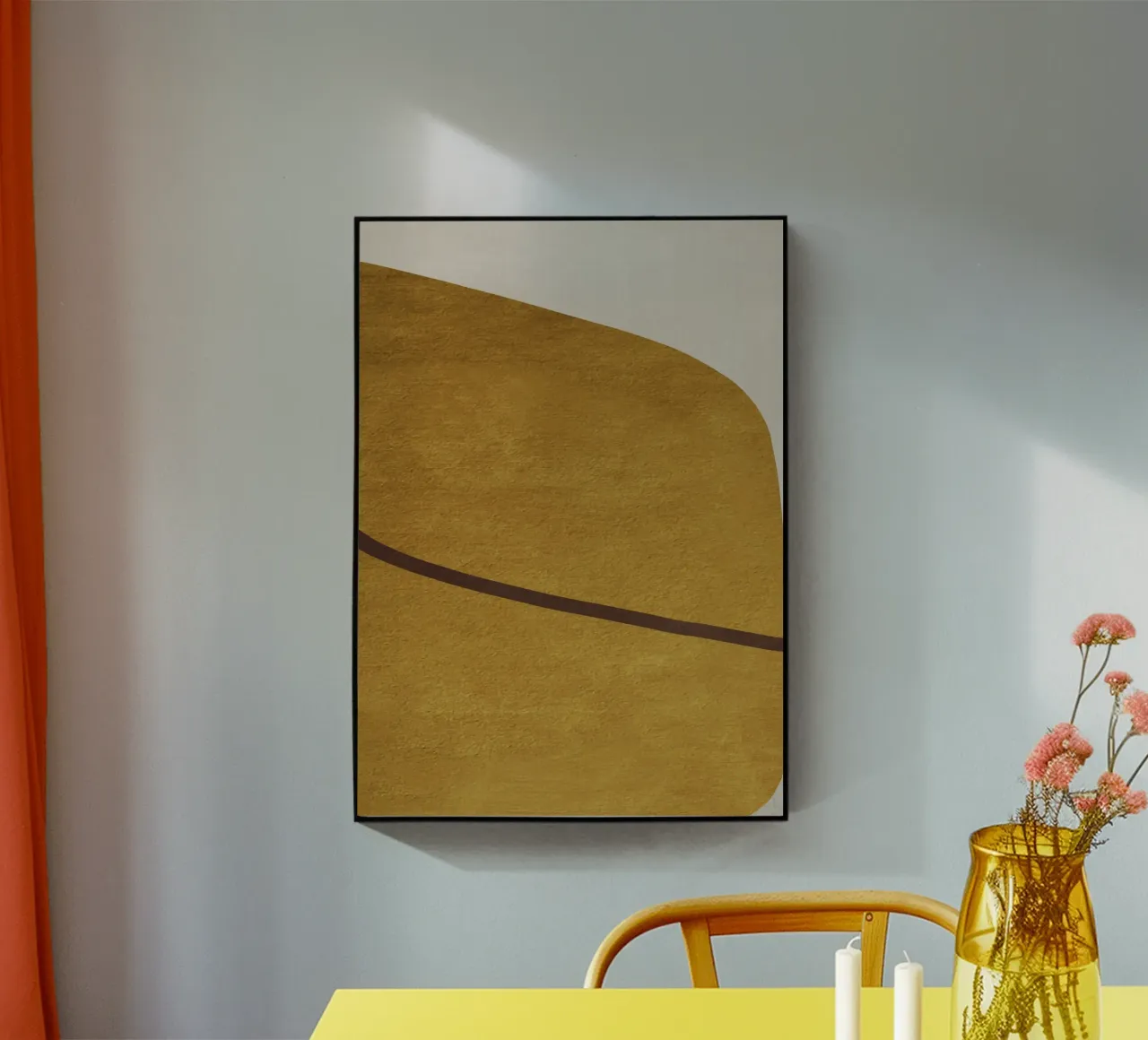 abstract geometric one line plexiglass da vintageshop