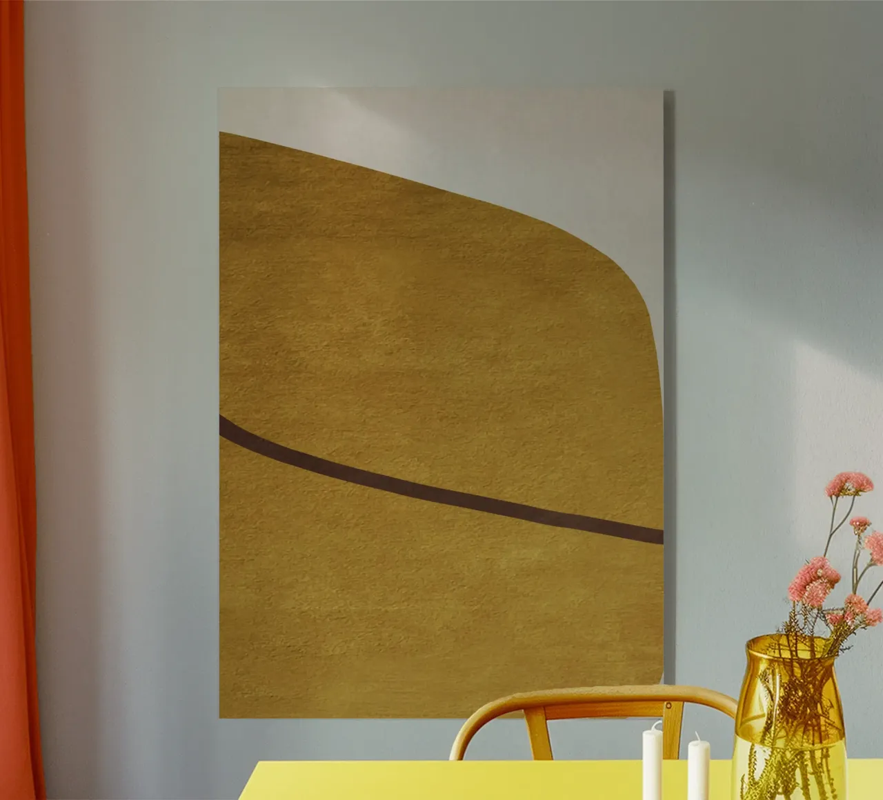 abstract geometric one line plexiglass da vintageshop