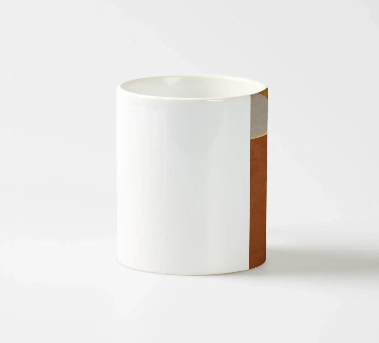 abstract geometric 3 light colors tazza in ceramica da vintageshop