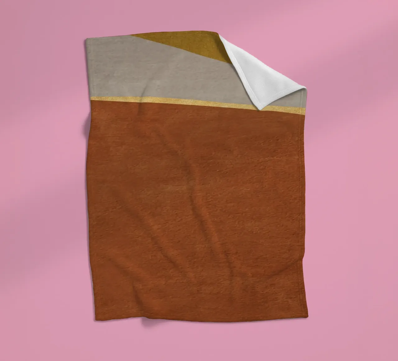 abstract geometric 3 light colors coperta in pile da vintageshop