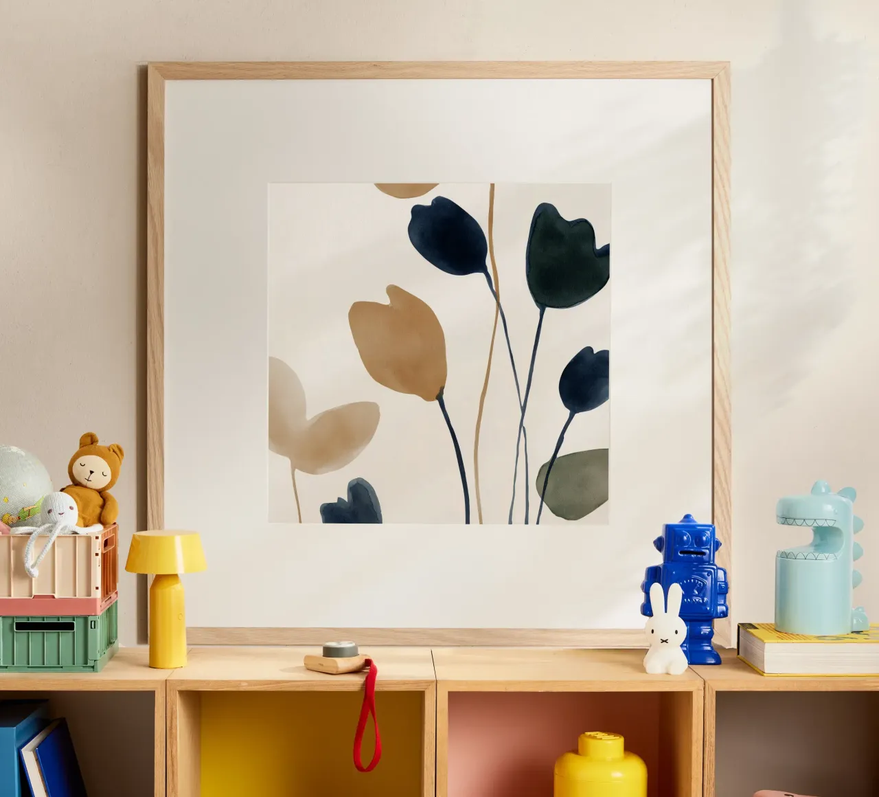 Voix et ombre poster avec cadre en plastique de Seed & Signal