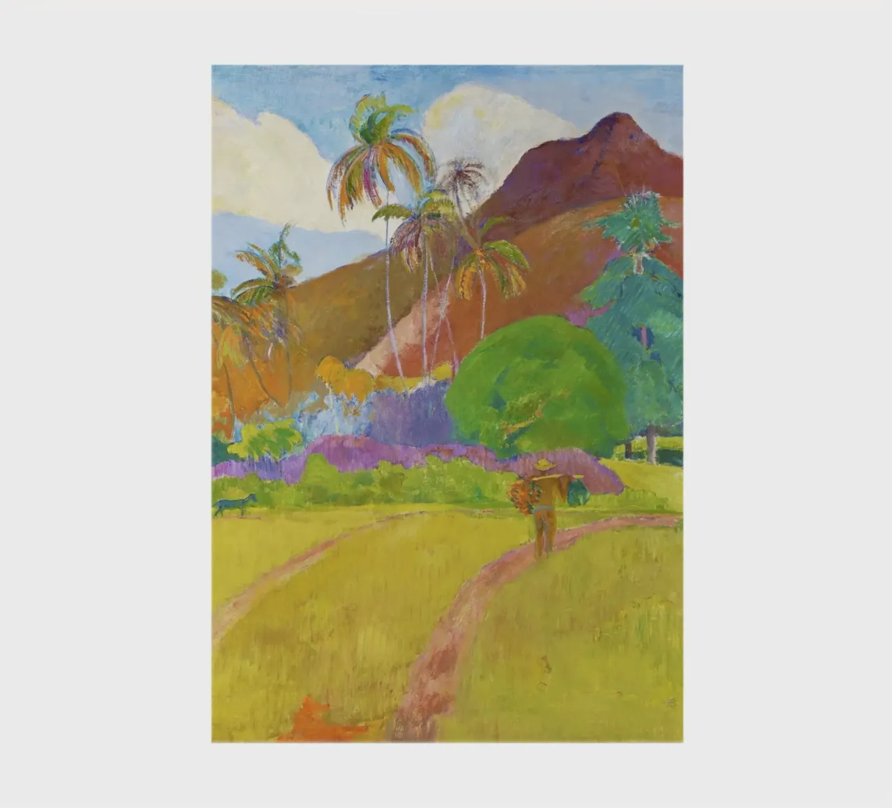 Tahitian Landscape (1891) by Paul Gauguin notebook by Venus Art