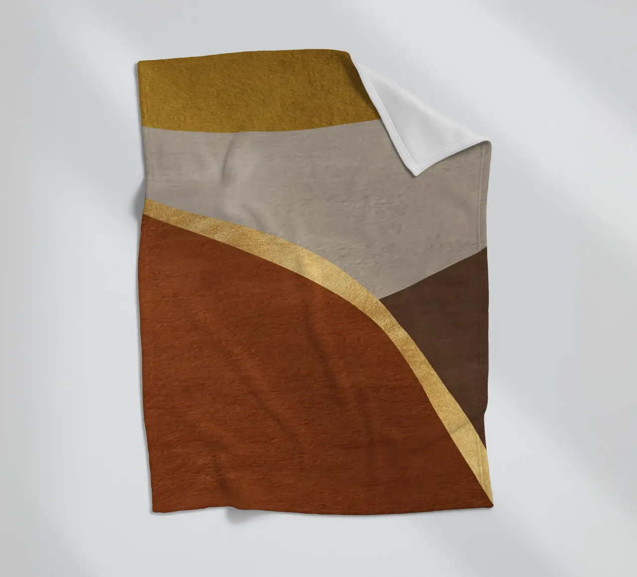 abstract geometric movements organic coperta in pile da vintageshop