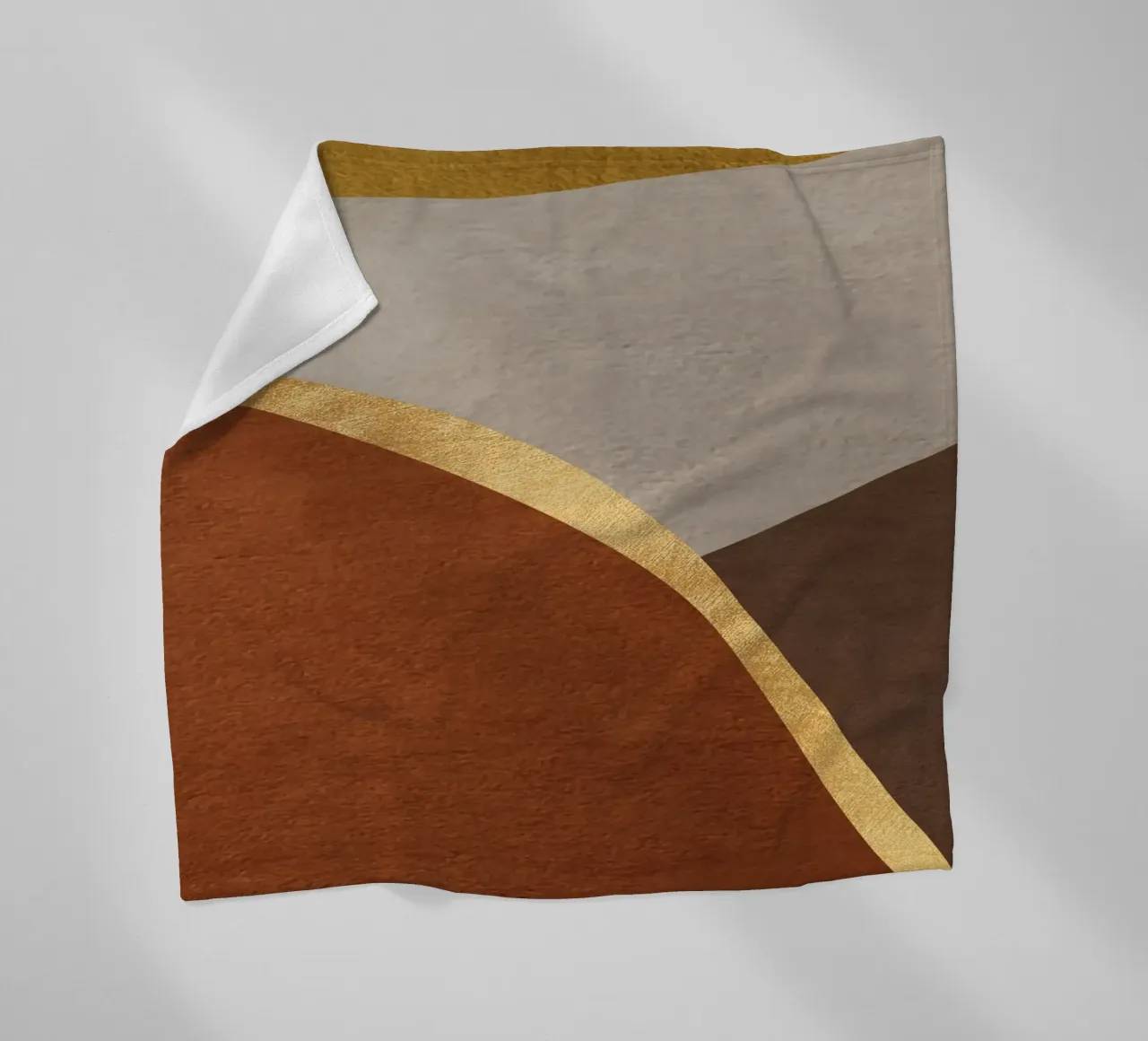 abstract geometric movements organic coperta in pile da vintageshop