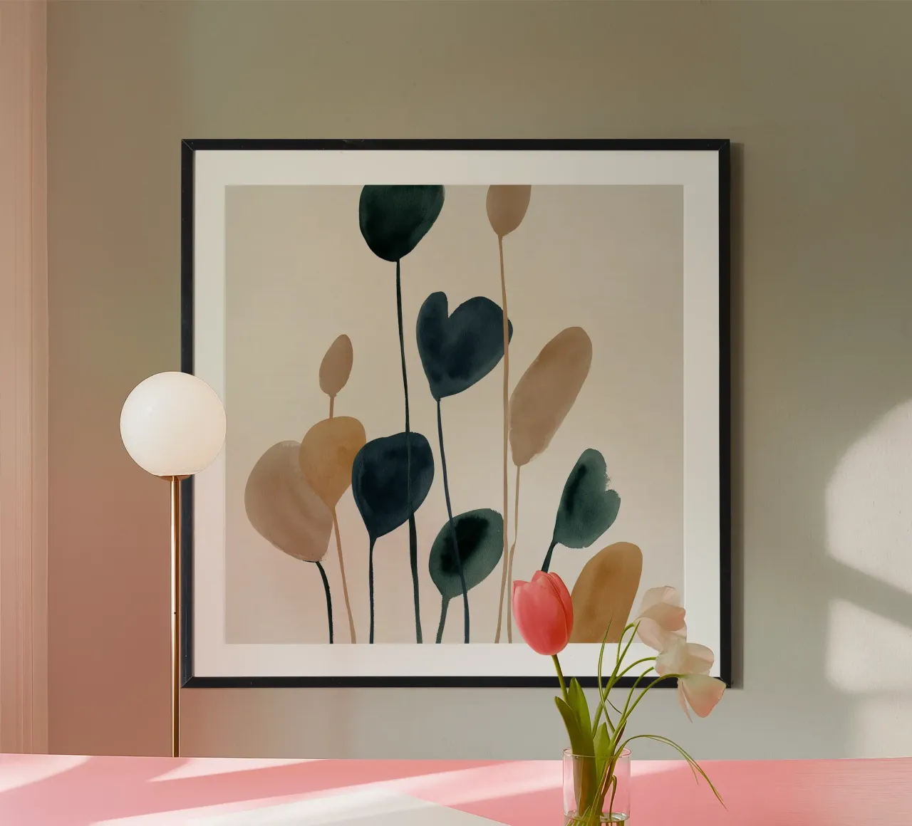 Forme raccolte poster con telaio in legno da Seed & Signal