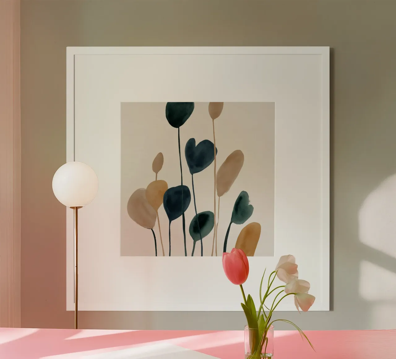 Forme raccolte poster con telaio in legno da Seed & Signal