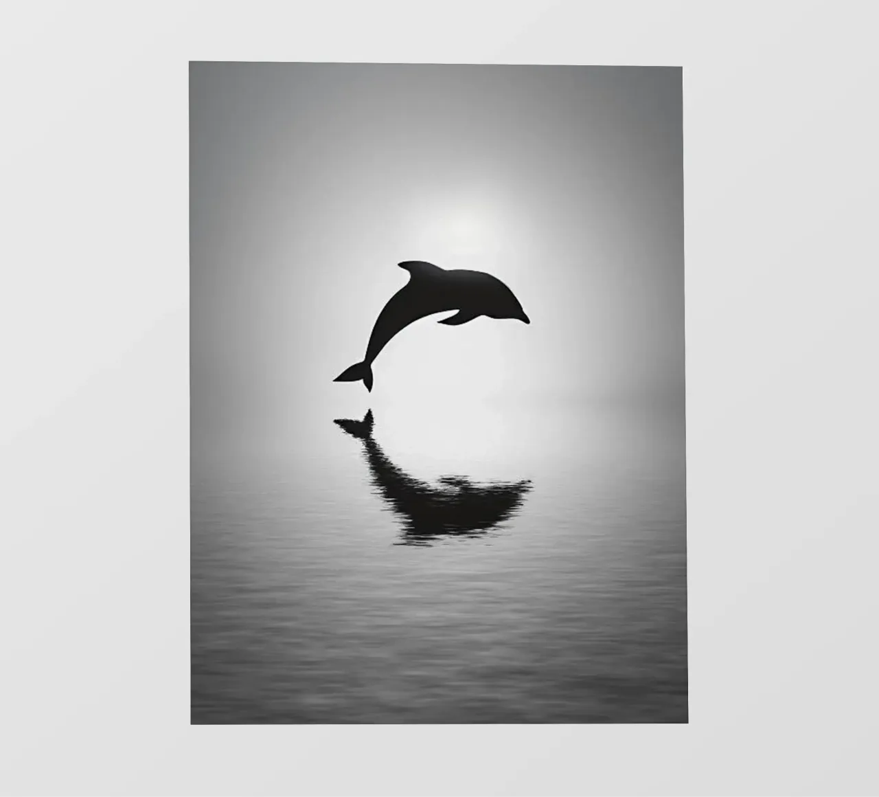 Delfino nel mare pellicola backlit da cosmos studio