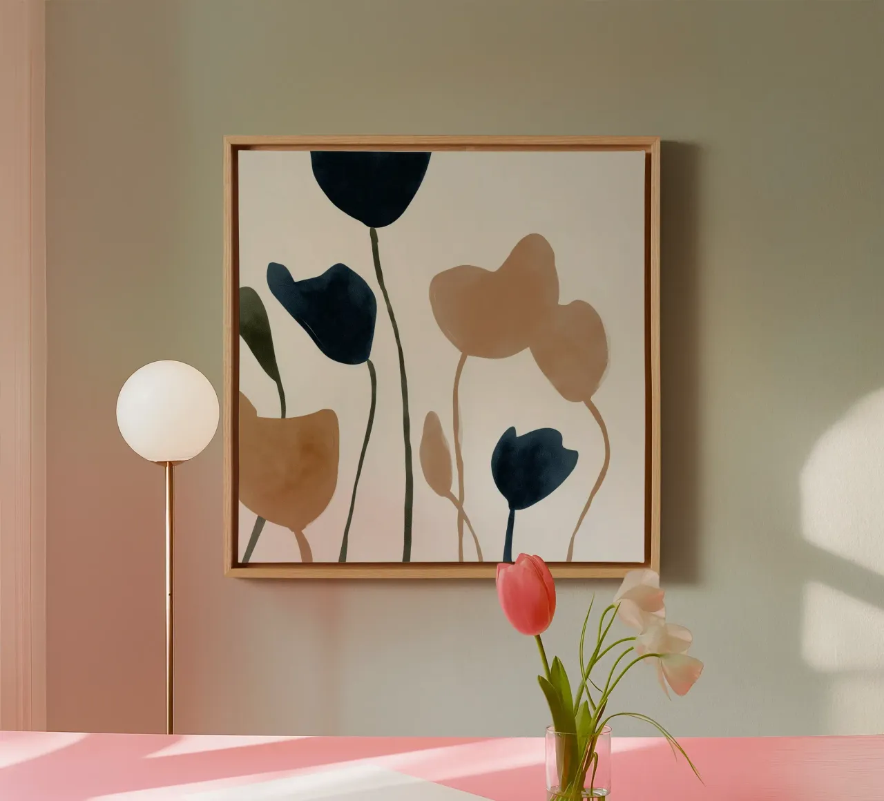 Rustige groei canvas met Baklijst van Seed & Signal