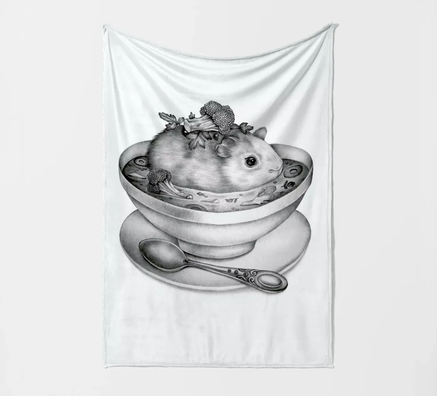 Soup Fleecedecke von Maria Vdovichenko