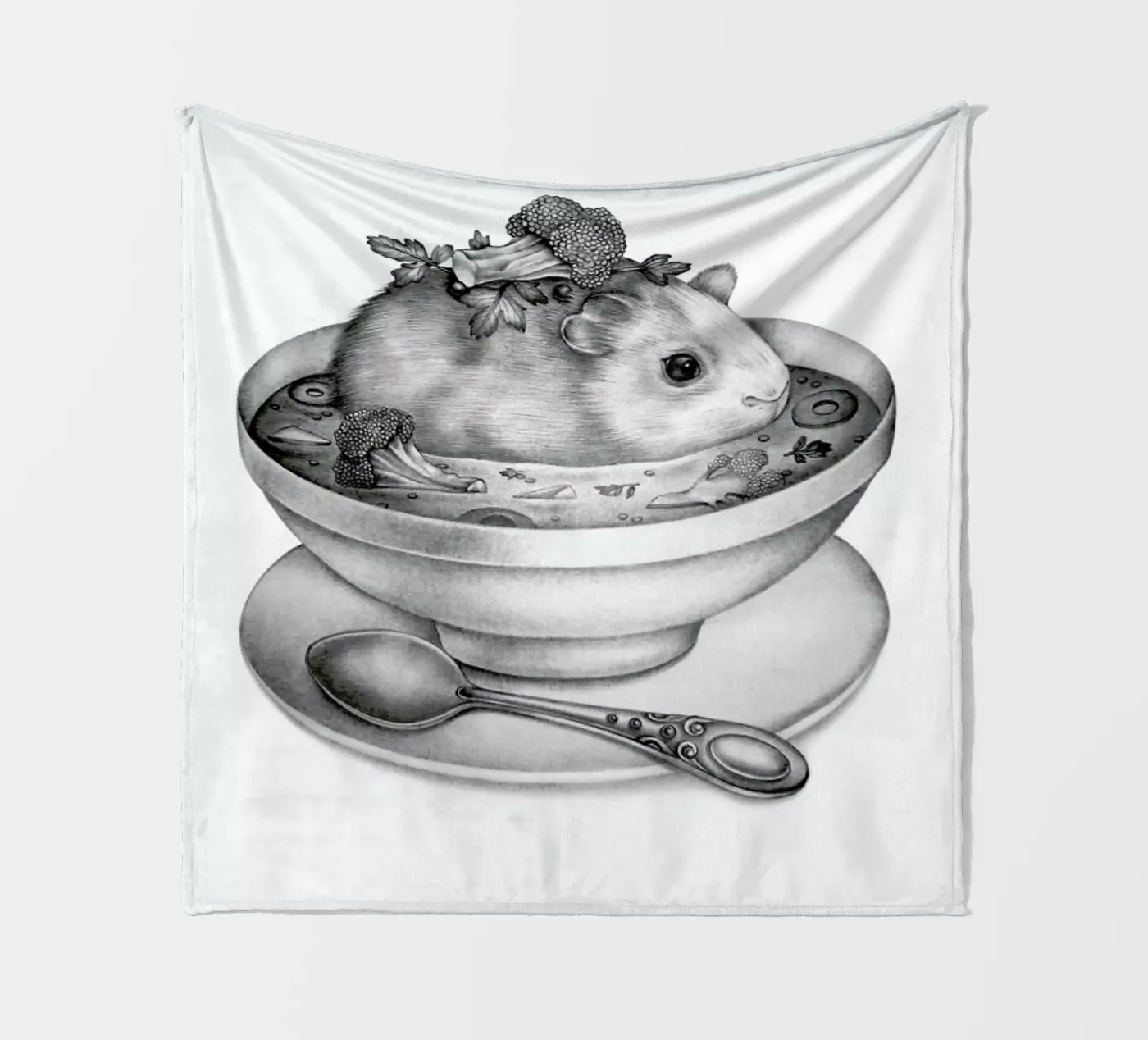 Soup fleecedeken van Maria Vdovichenko